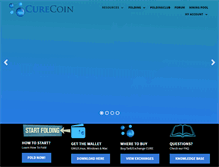 Tablet Screenshot of curecoin.net